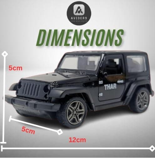AVIDERS™  -THAR model Car -1:32 Scale Die Cast Metal Pull Back Thar